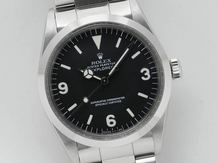 ロレックス エクスプローラーI Ref.1016 ステンレススチール ブラック文字盤 中古 tv8cfnfk