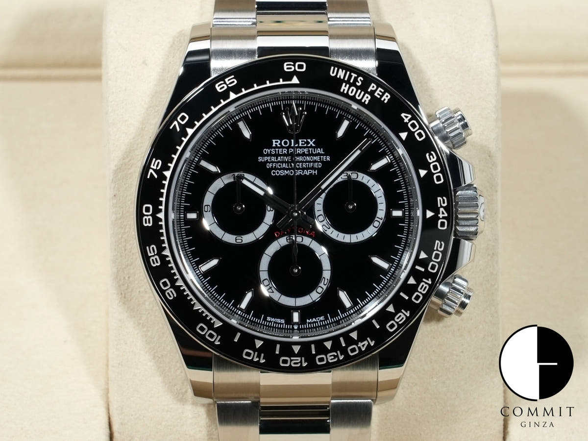 ロレックス デイトナ Ref.126500LN ステンレススチール ブラック文字盤 未使用 fk55ttvm