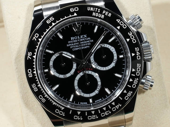 ロレックス デイトナ Ref.126500LN ステンレススチール ブラック文字盤 未使用 fk55ttvm