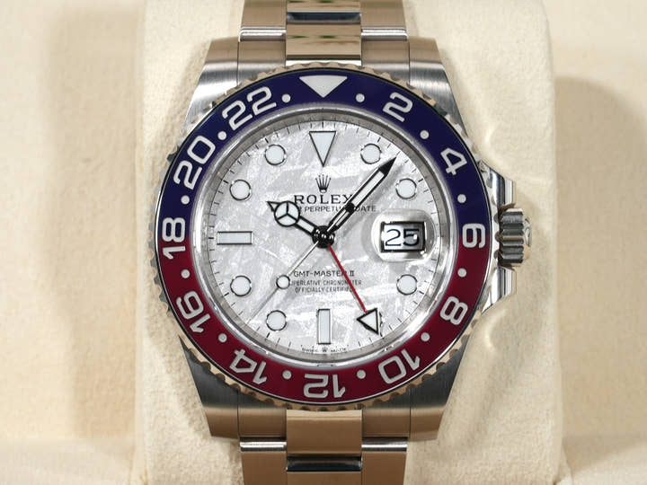 ロレックス GMTマスターII Ref.126719BLRO ホワイトゴールド メテオライト文字盤 オイスターブレスレット 中古 k3da2cjh