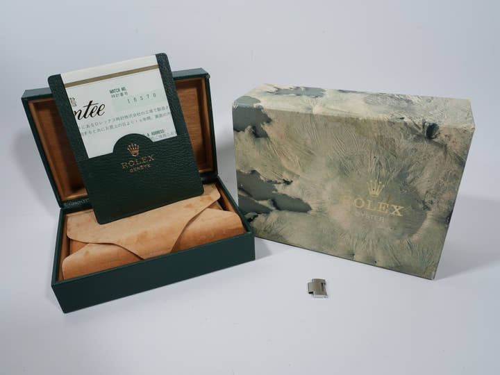 ロレックス エクスプローラーII Ref.16570 ステンレススチール ホワイト文字盤 オイスターブレスレット 中古 4a8ej2vv