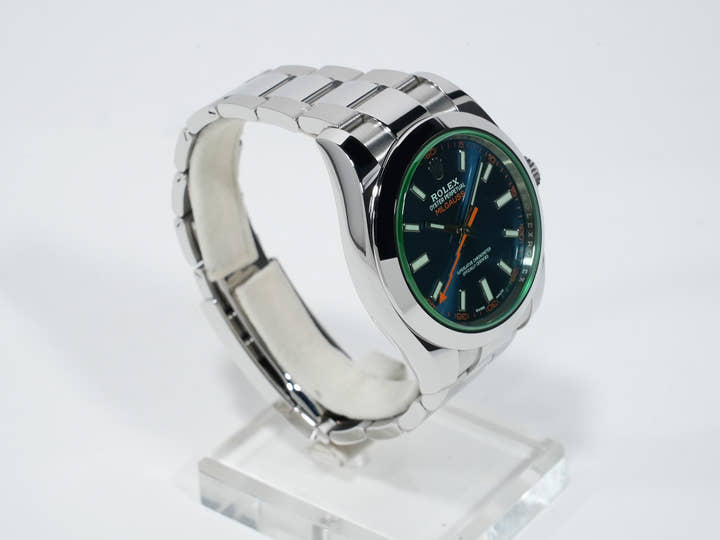 ロレックス ミルガウス Ref.116400GV ステンレススチール Zブルー文字盤 美中古 7ybr4dtu