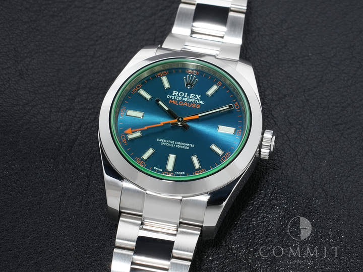 ロレックス ミルガウス Ref.116400GV ステンレススチール Zブルー文字盤 美中古 7ybr4dtu