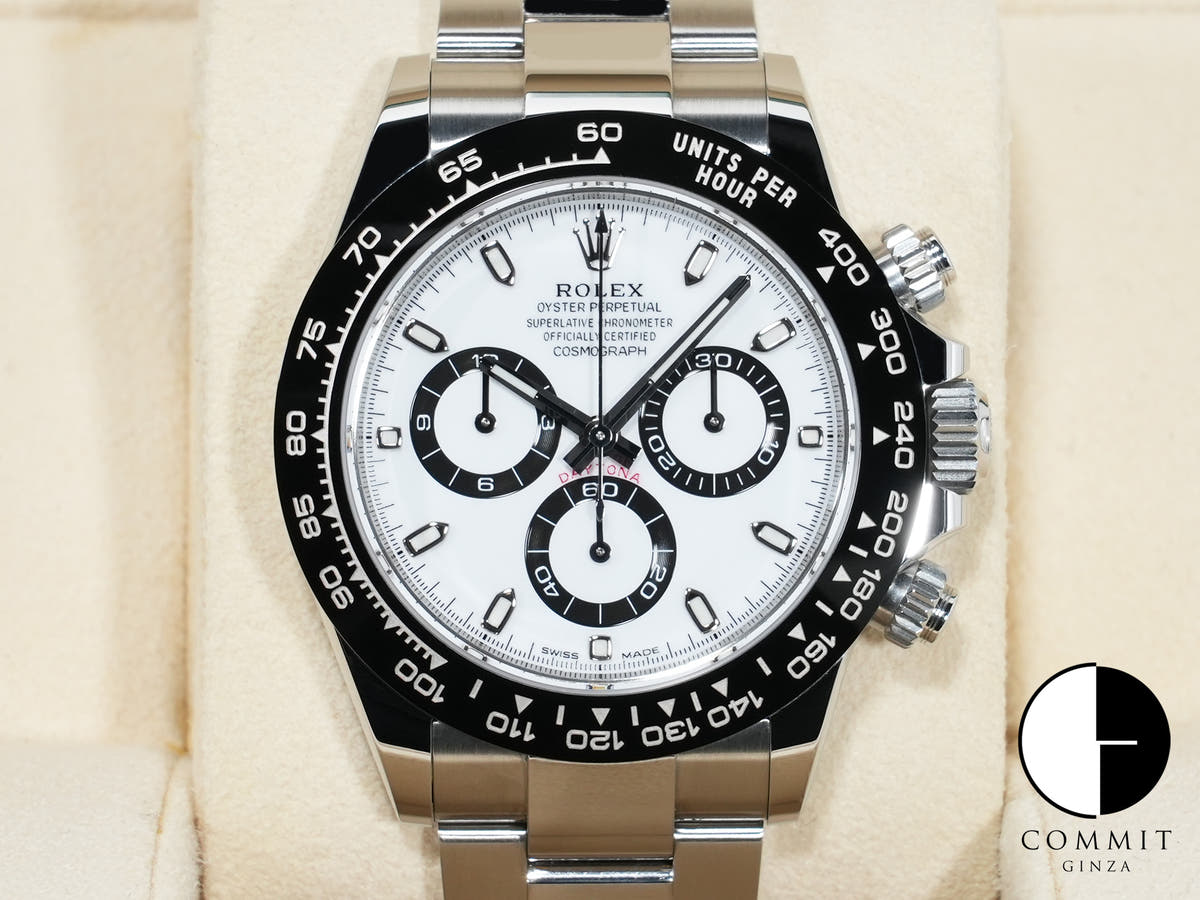 ロレックス デイトナ Ref.116500LN ステンレススチール ホワイト文字盤 美中古 yumcnthp