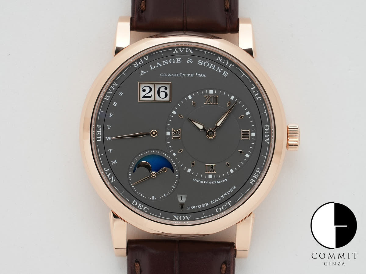 A.ランゲ&ゾーネ ランゲ1 パーペチュアルカレンダー Ref.345.033E ピンクゴールド グレー文字盤 極美品 dnpy45sr