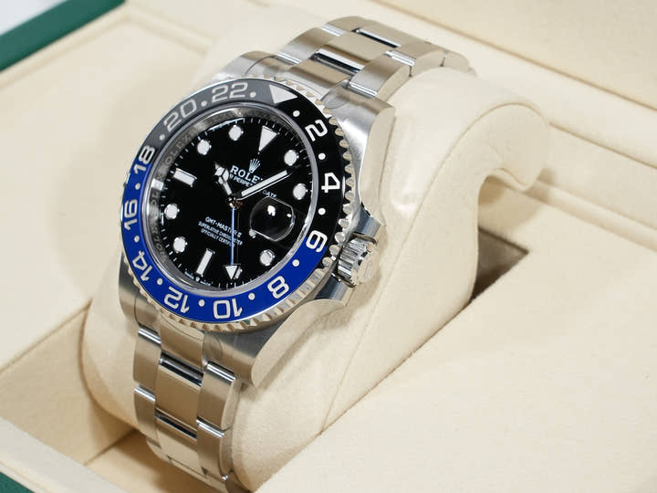 ロレックス GMTマスターII Ref.126710BLNR ステンレススチール ブラック文字盤 オイスターブレスレット 未使用 7io72o8c