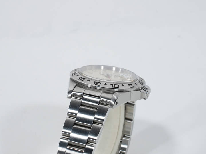 ロレックス エクスプローラーII Ref.16550 ステンレススチール アイボリー文字盤 オイスターブレスレット 中古 8br2kbvp