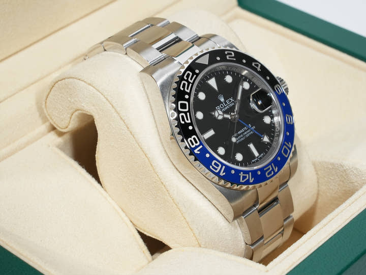 ロレックス GMTマスターII Ref.116710BLNR ステンレススチール ブラック文字盤 オイスターブレスレット 美中古 5r6p8cqh