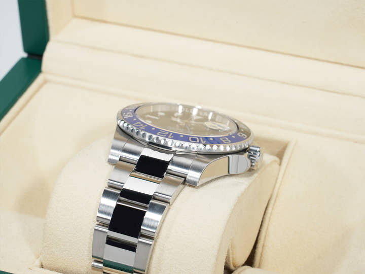 ロレックス GMTマスターII Ref.116710BLNR ステンレススチール ブラック文字盤 オイスターブレスレット 美中古 5r6p8cqh