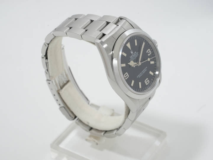 ロレックス エクスプローラーI Ref.14270 ステンレススチール ブラック文字盤 オイスターブレスレット 中古 pphkaqn5