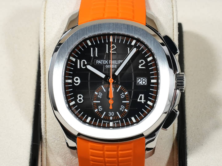 パテックフィリップ アクアノート クロノグラフ Ref.5968A-001 ステンレススチール ブラック文字盤 美中古 t9ebqwuk