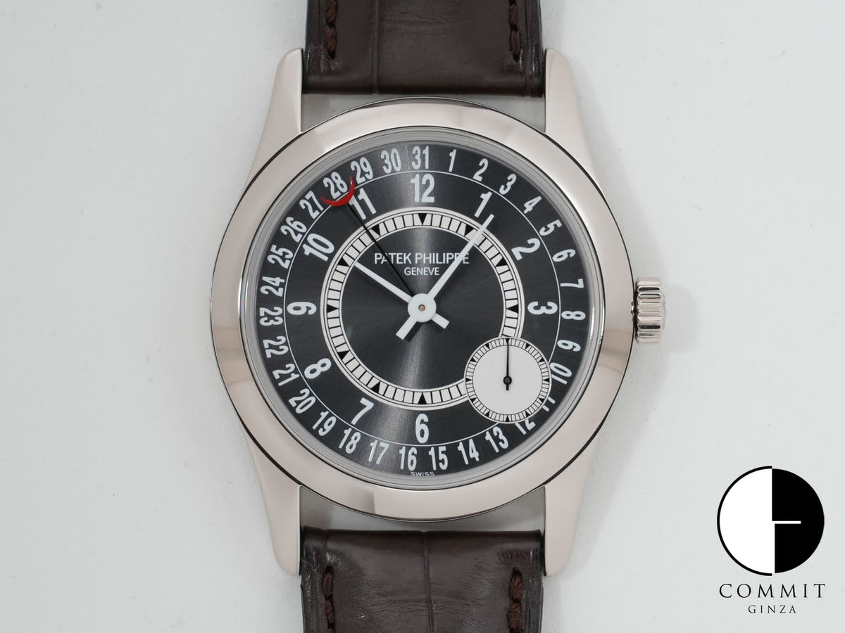 パテックフィリップ カラトラバ Ref.6000G-010 ホワイトゴールド グレー文字盤 美品 rupea9cf