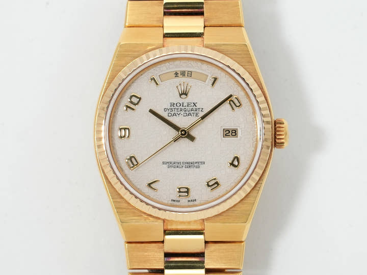 ロレックス デイデイト36 Ref.19018 イエローゴールド アイボリーコンピューターアラビア文字盤 中古 ttvajboq
