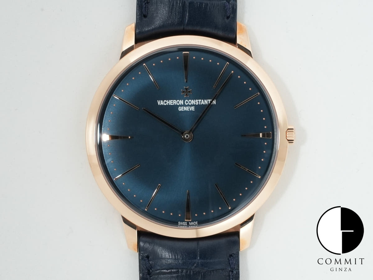 ヴァシュロンコンスタンタン パトリモニー マニュアルワインディング Ref.81180/000R-B518 ピンクゴールド ブルー文字盤 未使用 phsj9np7
