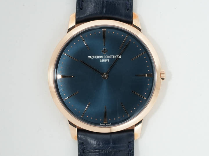 ヴァシュロンコンスタンタン パトリモニー マニュアルワインディング Ref.81180/000R-B518 ピンクゴールド ブルー文字盤 未使用 phsj9np7