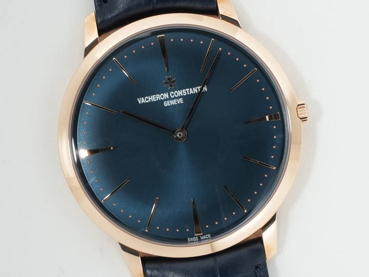 ヴァシュロンコンスタンタン パトリモニー マニュアルワインディング Ref.81180/000R-B518 ピンクゴールド ブルー文字盤 未使用 phsj9np7