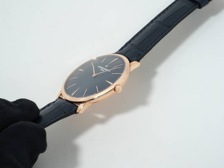 ヴァシュロンコンスタンタン パトリモニー マニュアルワインディング Ref.81180/000R-B518 ピンクゴールド ブルー文字盤 未使用 phsj9np7