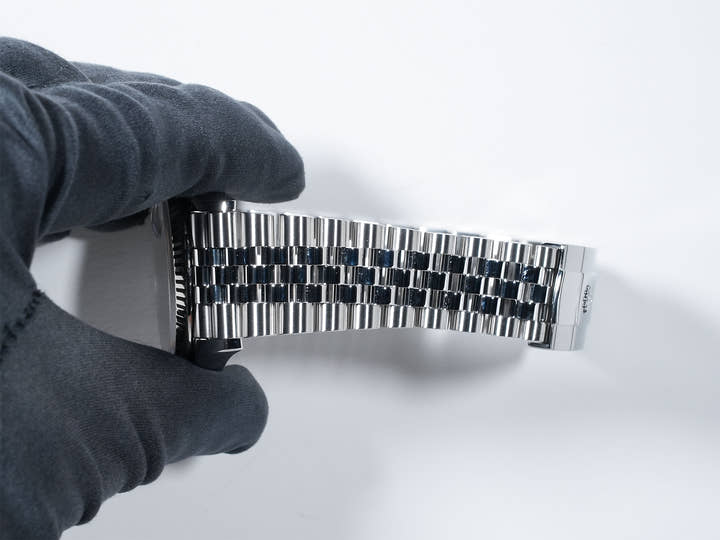 ロレックス デイトジャスト36 Ref.126234 ステンレススチール/ホワイトゴールド ブラック文字盤 ジュビリーブレスレット 美中古 p6yrec2n