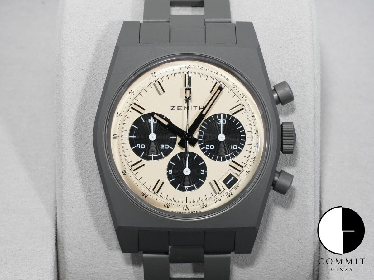 Zenith Chronomaster Revival Jigen Daisuke Edition Ref.97.L384.400/04.M384 Titanium Beige Dial Unused tp39pacf