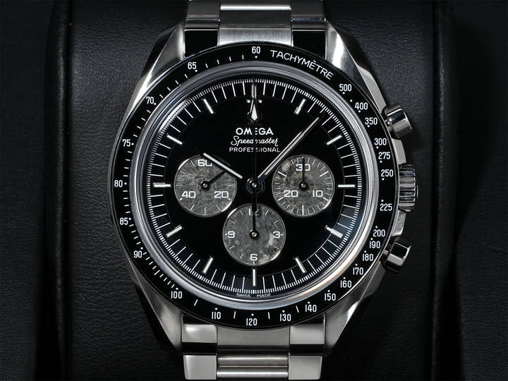 オメガ スピードマスター キャリバー321 プロフェッショナル クロノグラフ 42 MM Ref.311.93.42.30.99.001 プラチナ ブラック文字盤 美中古 ocpeekpi