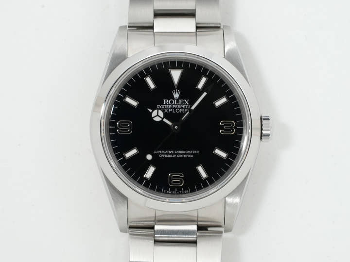 ロレックス エクスプローラーI Ref.14270 ステンレススチール ブラック文字盤 オイスターブレスレット 中古 bn3od3nu
