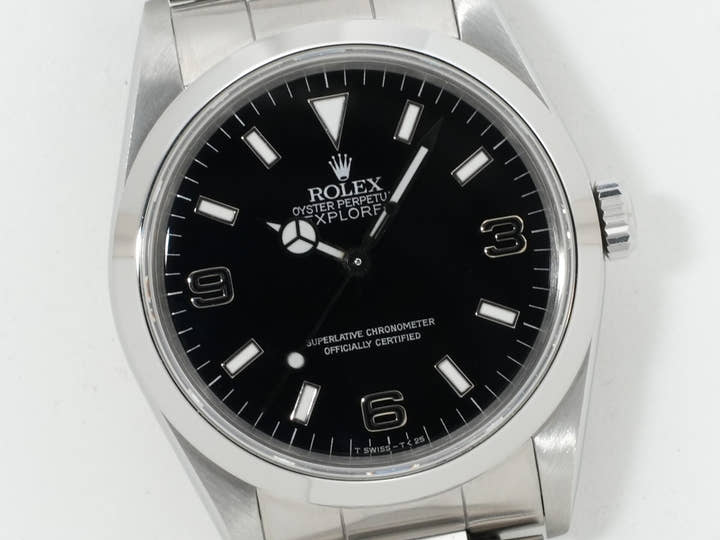 ロレックス エクスプローラーI Ref.14270 ステンレススチール ブラック文字盤 オイスターブレスレット 中古 bn3od3nu