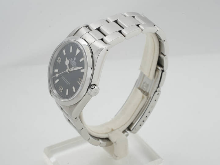 ロレックス エクスプローラーI Ref.14270 ステンレススチール ブラック文字盤 オイスターブレスレット 中古 bn3od3nu