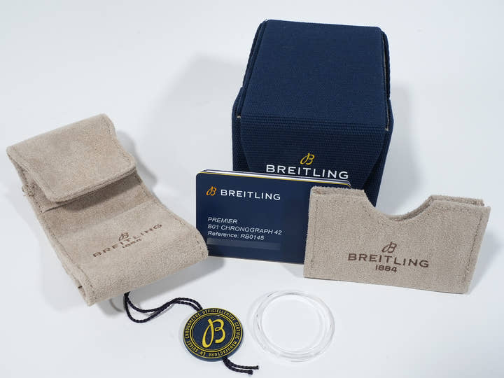 ブライトリング プレミエ B01 クロノグラフ 42 Ref.RB0145371G1R1 レッドゴールド シルバー文字盤 未使用 gczyq6bc
