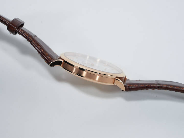 A.ランゲ&ゾーネ サクソニア オートマティック Ref.380.033 ピンクゴールド シルバー文字盤 中古 f7mmixoj