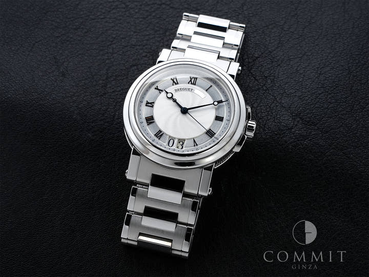 ブレゲ マリーンⅡ ラージデイト Ref.5817ST/12/5V8 ステンレススチール シルバー文字盤 中古 j8f9shhb