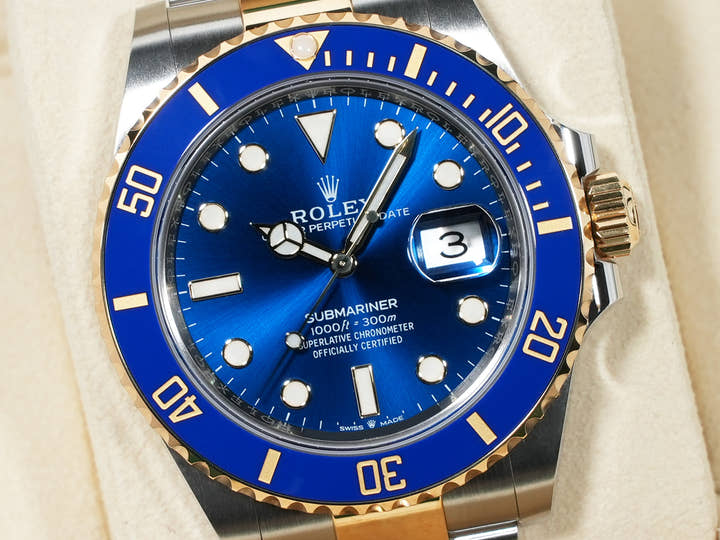 ロレックス サブマリーナー デイト Ref.126613LB ステンレススチール/イエローゴールド ブルー文字盤 未使用 sypuv454