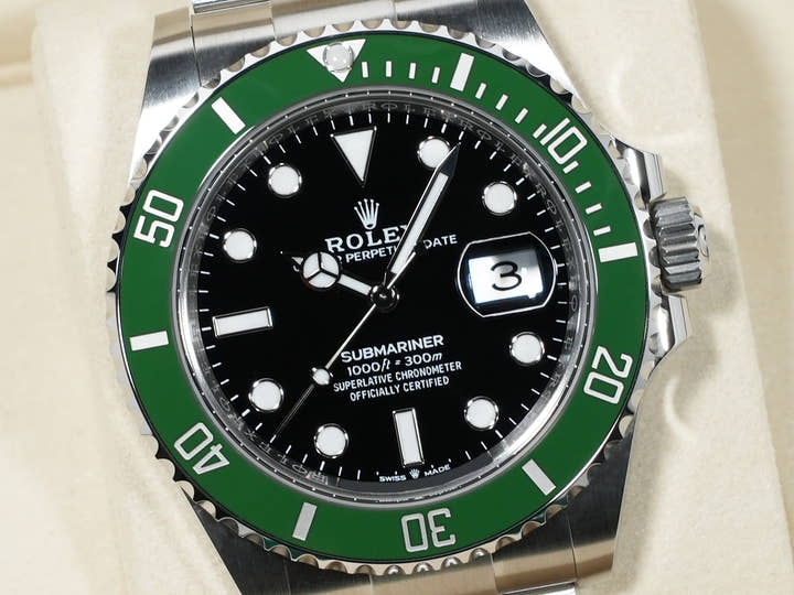 ロレックス サブマリーナー デイト Ref.126610LV ステンレススチール ブラック文字盤 未使用 4hzomc2a
