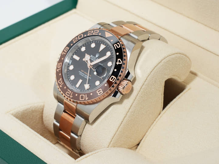ロレックス GMTマスターII Ref.126711CHNR ステンレススチール/エバーローズゴールド ブラック文字盤 オイスターブレスレット 未使用 445r7xvd