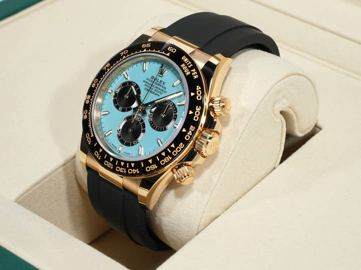 ロレックス デイトナ Ref.126518LN イエローゴールド ターコイズブルー文字盤 未使用 k4t46n3v