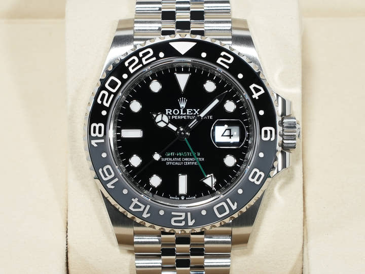 ロレックス GMTマスターII Ref.126710GRNR ステンレススチール ブラック文字盤 ジュビリーブレスレット 未使用 c2fmt6wz
