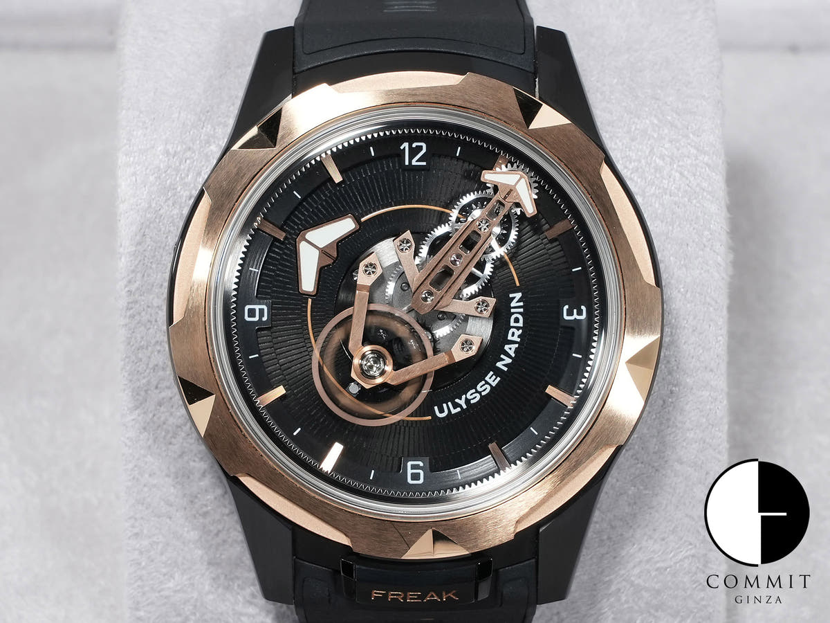 ユリスナルダン フリークワン Ref.2405-500-2A/3D チタンxローズゴールド スケルトン文字盤 美品 7ig7cvco