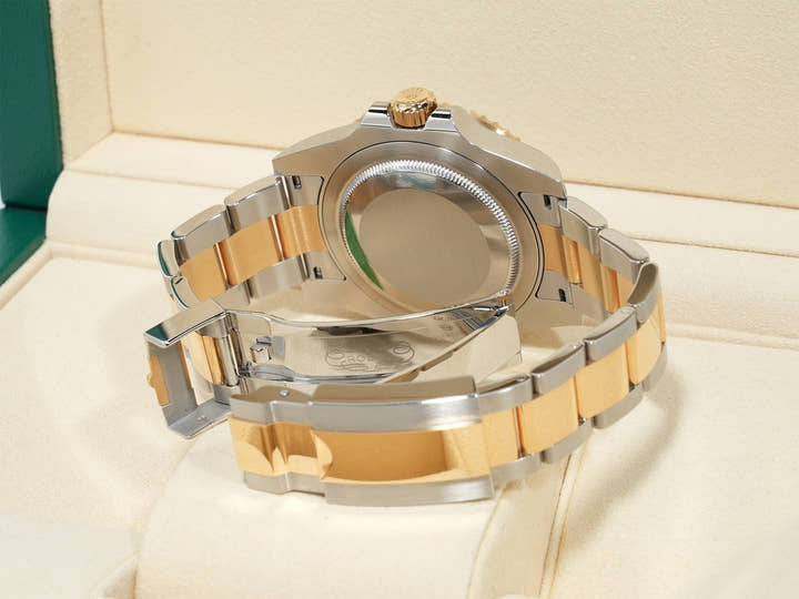 Rolex GMT-Master II Ref. 116713LN Stainless Steel/Yellow Gold Black Dial Oyster Bracelet Pre-owned jyv4owq4