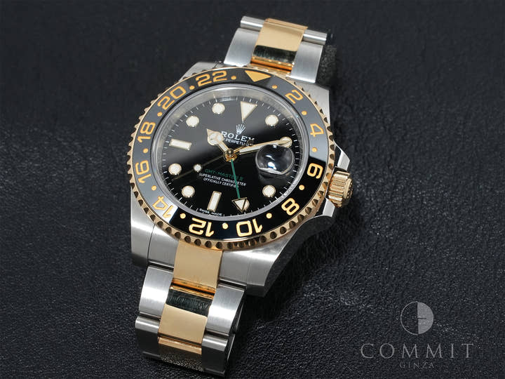 Rolex GMT-Master II Ref. 116713LN Stainless Steel/Yellow Gold Black Dial Oyster Bracelet Pre-owned jyv4owq4