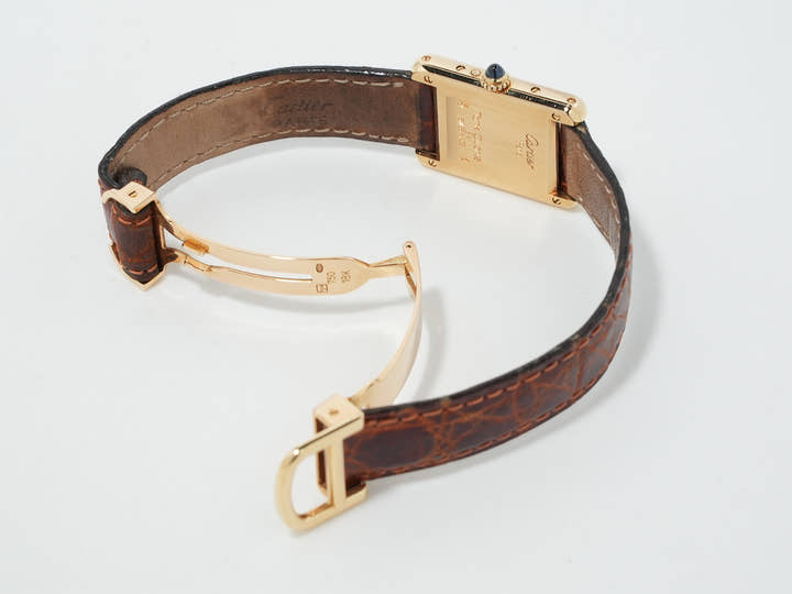 カルティエ タンク ルイ カルティエ ムーンフェイズ Ref.W1500851 イエローゴールド シルバー文字盤 中古 svfkht2q