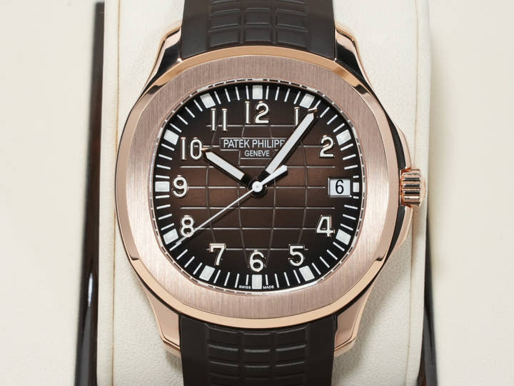 パテックフィリップ アクアノート Ref.5167R-001 ローズゴールド ブラウン文字盤 美品 xavpfwef