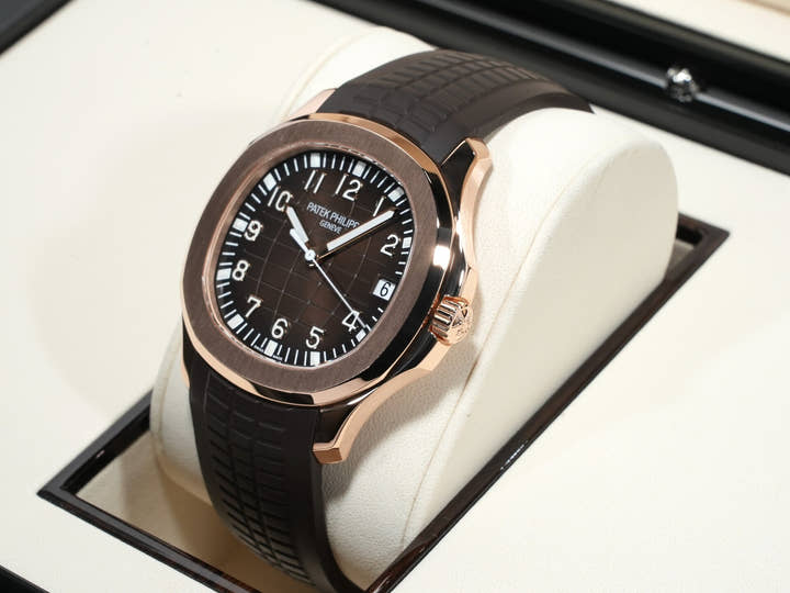 パテックフィリップ アクアノート Ref.5167R-001 ローズゴールド ブラウン文字盤 美品 xavpfwef