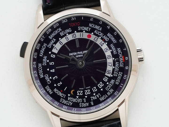 パテックフィリップ コンプリケーション ワールドタイム デイト Ref.5330G-010 ホワイトゴールド パープル文字盤 美品 b5st3ehs