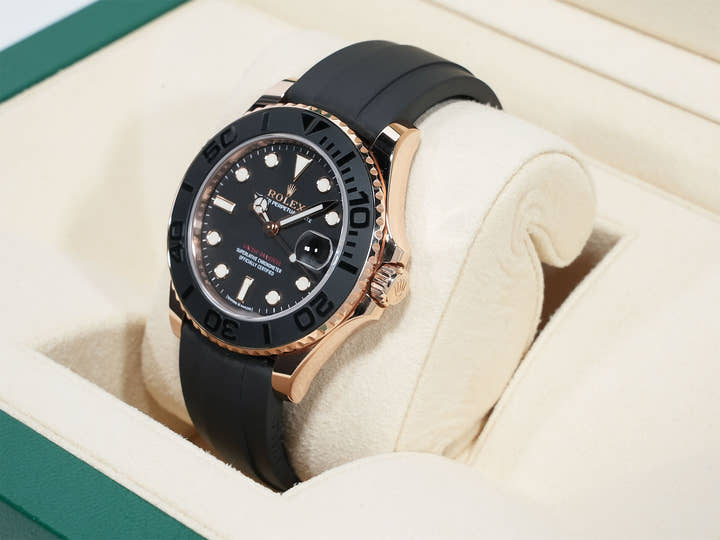ロレックス ヨットマスター37 Ref.268655 エバーローズゴールド ブラック文字盤 美中古 o4g3f4ns