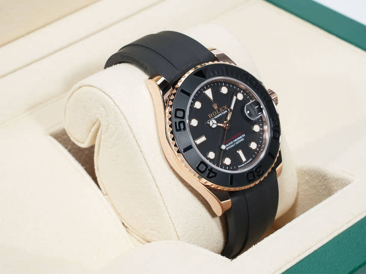 ロレックス ヨットマスター37 Ref.268655 エバーローズゴールド ブラック文字盤 美中古 o4g3f4ns