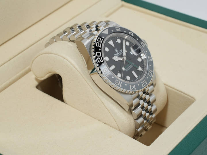 ロレックス GMTマスターII Ref.126710GRNR ステンレススチール ブラック文字盤 ジュビリーブレスレット 未使用 qebvicns