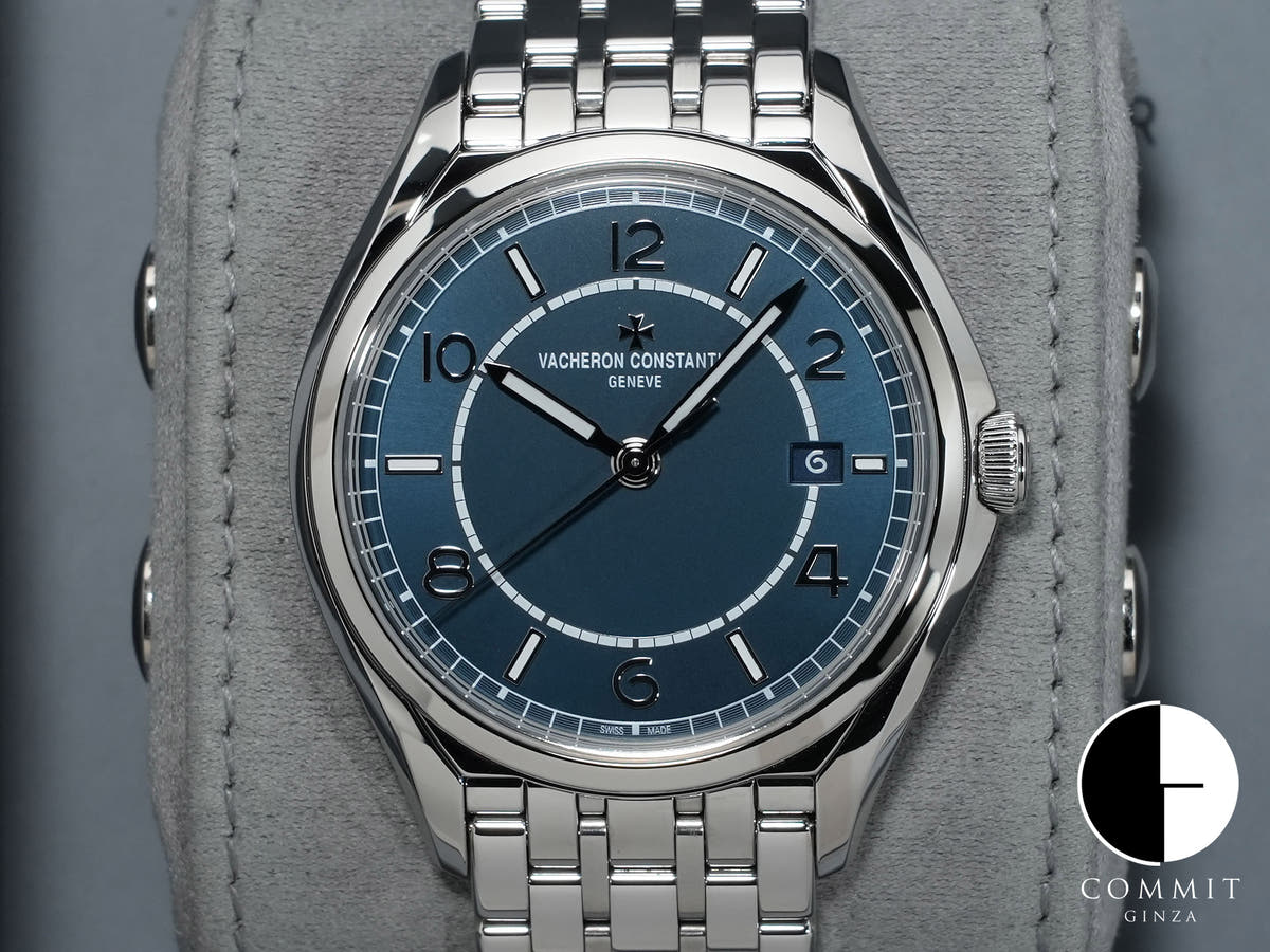 ヴァシュロンコンスタンタン フィフティーシックス オートマティック Ref.4600E/110A-B487 ステンレススチール ブルー文字盤 極美品 mum4fcnh