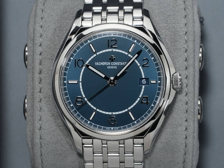 ヴァシュロンコンスタンタン フィフティーシックス オートマティック Ref.4600E/110A-B487 ステンレススチール ブルー文字盤 極美品 mum4fcnh