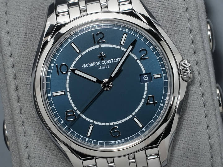 ヴァシュロンコンスタンタン フィフティーシックス オートマティック Ref.4600E/110A-B487 ステンレススチール ブルー文字盤 極美品 mum4fcnh