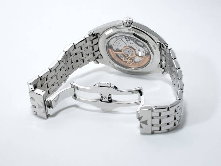 ヴァシュロンコンスタンタン フィフティーシックス オートマティック Ref.4600E/110A-B487 ステンレススチール ブルー文字盤 極美品 mum4fcnh