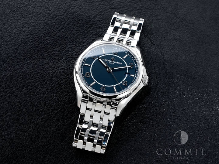 ヴァシュロンコンスタンタン フィフティーシックス オートマティック Ref.4600E/110A-B487 ステンレススチール ブルー文字盤 極美品 mum4fcnh